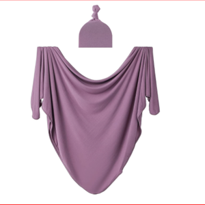 Newborn Baby Rayon/polyster Blend Receiving Swaddle <b>Blanket</b> - Product Image 1