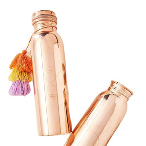 Handmade Customized Copper Table Top Serving Bottle Multi-Color <b>Polish</b> & Enamel Bottle for Health for Trade - Product Image 1