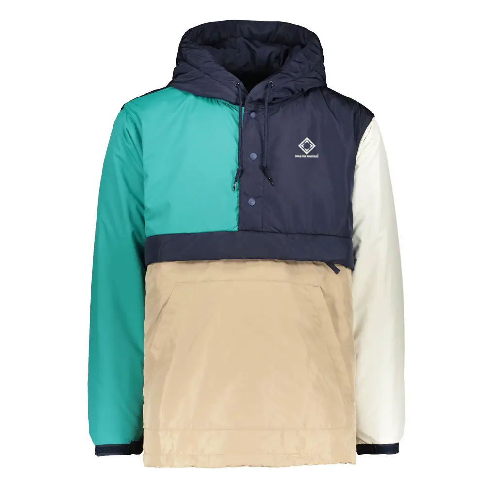 Latest Winter Custom Color Half Zip Hooded Anorak Pullover Hoodie Jacket For Men