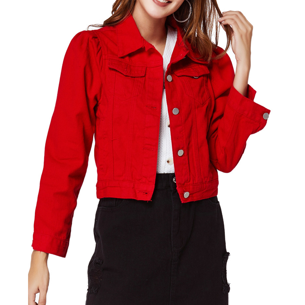 Red Denim Jacket China Trade,Buy China Direct From Red Denim ...