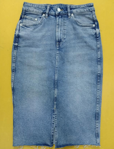 Ropa sobrante de marca para mujer, trajes de algodón vaquero para mujer, faldas con botones elásticos para oficina, lote de Stock en 240 V - Product Image 2