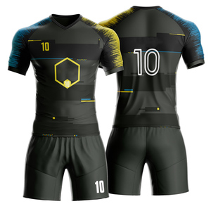 Uniforme de Fútbol Deportivo Unisex Personalizado por Sublimación, Color Personalizado, 100% Poliéster Transpirable, Doble Costura Plana - Product Image 2