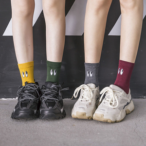 Chaussettes de sport en coton à broder avec de beaux grands yeux confortables de haute qualité <span class=keywords><strong>d</strong></span>'automne et <span class=keywords><strong>d</strong></span>'<span class=keywords><strong>hiver</strong></span> - Product Image 4