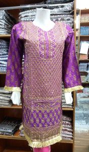 Tissu respirant de haute qualité pour femmes Kurtis Punjabi vêtements indiens pakistanais tissu respirant de haute qualité pour femmes indiennes - Product Image 2