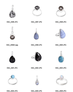 Colección de moda anillo de piedras preciosas multiturmalina natural Anillo de Plata de Ley 925 Anillo de moda Chapado en plata para boda. - Product Image 6