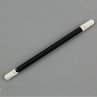 Muestra Gratuita de Hisopo de Microfibra de Poliéster con Mango Negro, Antiestático, de Doble Punta, Sin Pelusas, para Limpieza