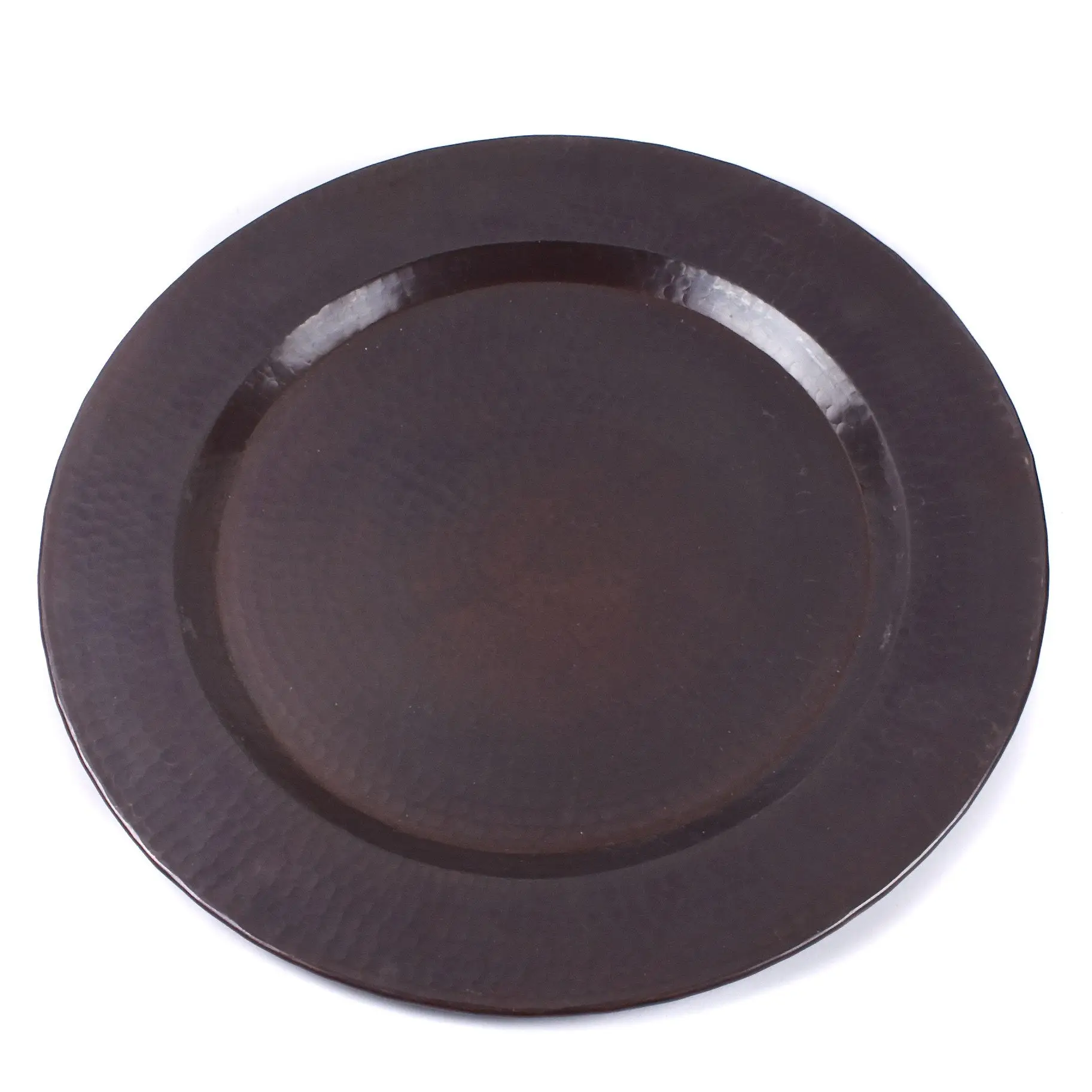 Placa de carregador moderna, de metal, grande, placa redonda, mesa de jantar, decorativa, para servir