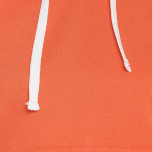 Sudadera con capucha para mujer, con bolsillos tipo canguro, color rojizo, manga larga, hecho de lana - Product Image 5