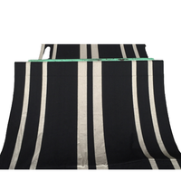 Tissu teint en fil écologique Pakistan fait tissu de toile de coton à rayures noires et blanches pour tente arabe décor à la maison canapé rideau