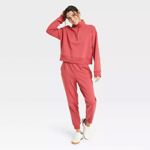 Sweat-shirt zippé en molleton tricoté toute la journée pour femme pour l'hiver - Product Image 3