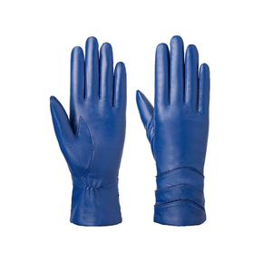 Luxury Ladies <b>Long</b> Genuine Leather <b>Gloves</b> New for Screen Warm Fashion for Daily Use Plain Style Black Gelencopak - Product Image 1