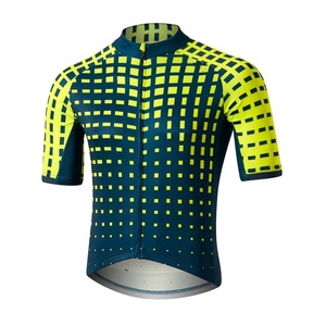 Ensemble de maillot de cyclisme pour homme à manches courtes coupe classique avec short de cyclisme rembourré en gel 5D, séchage rapide, respirant, en Spandex/Polyester - Product Image 4