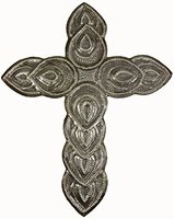 Croix en métal pour décoration catholique