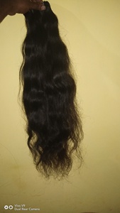 100% cabellos humanos indios de un solo donante. Cabellos crudos Color natural Extensión de cabello humano Remy. - Product Image 6