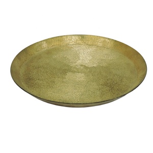 Hot Selling round Shape Serving Tray Gold Copper Aluminium Mink Eco-Friendly and Decorative for Home Restaurant Hotel Use - Product Image 2