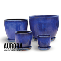 Pots en céramique émaillée, poterie émaillée, faits à la main, modernes, élégants, pots à fleurs, vase pour la maison, jardin, décoration de plantes à fleurs