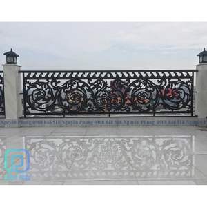 Высокое качество, в наличии, CNC лазерная резка, изогнутые перила из нержавеющей стали для балкона, дизайн перил - Product Image 4