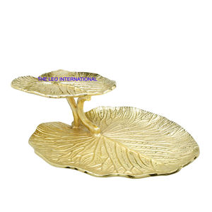 Cuenco decorativo con diseño de forma de mano de Color negro, Metal de aluminio, mesa de última calidad, frutero hecho a mano - Product Image 4