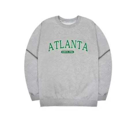 Großhandel Koreanische Kleidung Korea Style Sweatshirts Herren Unisex Langarm Sweatshirts ATLANTA LETTER