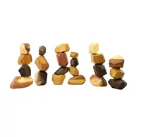 Tomi-bloques de construcción de piedra de color madera para niños, juguete educativo creativo, precio barato
