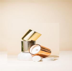 Cire de bougie en cuivre étain de qualité supérieure Design simple Mini bocaux à bougie navire parfait pour la décoration intérieure élégante et les cadeaux - Product Image 2