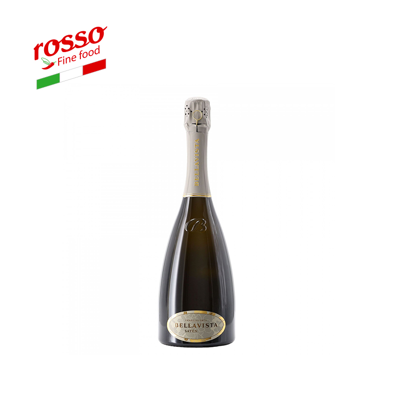 Sparkling Wine Bellavista Franciacorta Docg from Italy for Connoisseurs 0.75 L 12.5 Grade Chardonnay No Vintage for Aperitif