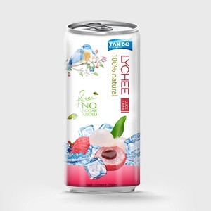 Bebida Refrescante de Lichi en Lata Delgada de Aluminio NFC de 250 ml, Alta Calidad al por Mayor, Zumo de Fruta Natural Recién Exprimido con Sabor a Vegetales, OEM - Product Image 6