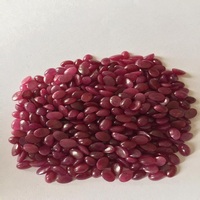 Pierres précieuses en rubis naturel de qualité AAA, taille ovale, rouge, traitées thermiquement, 260 carats