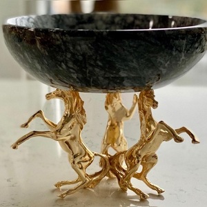 ชามเสิร์ฟงานแต่งงานสแตนเลสขัดเงาตกแต่งสไตล์โมเดิร์นรักษ์โลกสำหรับตกแต่งโต๊ะ Shree Radhey NBB-2221 - Product Image 1