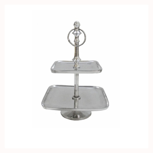 เซิร์ฟเวอร์เค้กแบบตั้งสีเงินอุปกรณ์บนโต๊ะอาหารอุปกรณ์เสริมสำหรับวางบนเซิร์ฟเวอร์เค้กของโรงแรม - Product Image 1
