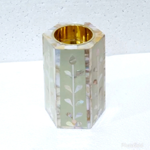 Brûleur Bakhoor en nacre en bois pur fabriqué à la main avec finition fine et matériaux de première classe - Product Image 1