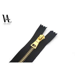 Fermeture éclair métallique personnalisée avec glissière, accessoire en or rose et or brillant, unités #3 #5 #7 #8 #10 - Product Image 1