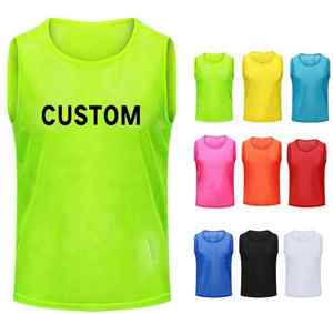 Unisex High Quality Lightweight Breathable Soccer Training Vest Set Custom Logo <b>Football</b> <b>Bibs</b> Winter Sleeveless Plus Size (XL) - Product Image 1