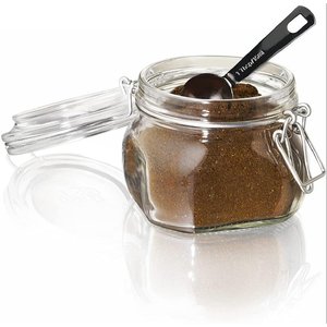 Tazas medidoras de acero inoxidable con recubrimiento de polvo negro con medidas grabadas, perfectas para cocinar y hornear duraderas - Product Image 5