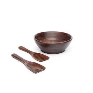 Ensaladera de madera de acacia, cuenco de madera de alta calidad, duradero y respetuoso con el medio ambiente, producto en oferta, 100% - Product Image 5