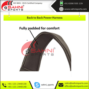 Harnais d'entraînement réglable en nylon avec boucle métallique, ceinture de résistance robuste pour fitness, harnais d'entraînement réglable en nylon de qualité supérieure - Product Image 5