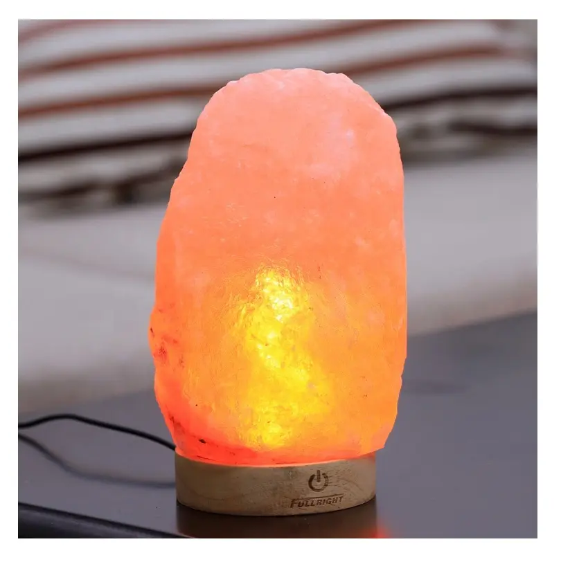 למעלה ניתוח מגמות 2023 ההימלאיה רוק מלח ירח & שמש צורת USB מלח מנורת עם עץ גיליון עיצוב על ורוד מלח ב רב צבע הנורה