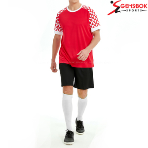 Hot-Selling Soccer Uniform Kit Sublimation Printed Jersey Set Custom Color Logo Quick-Drying <b>Stand</b> Collar Custom Size Men's - Product Image 4