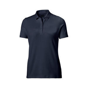 Polo de algodón azul marino para mujer, calidad superior, longitud corta, logotipo y diseños personalizados, camisetas al por mayor - Product Image 1