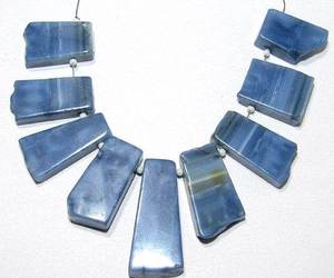 Cuentas de piedras preciosas sueltas de ópalo azul de alta calidad, fabricación de joyas pulidas con forma de palo, Color Natural azul, precio al por mayor por gramo - Product Image 5