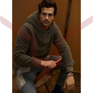 OEM-Sudadera con capucha de lana Polar para hombre, ropa para parte superior masculina, de 100% algodón, de gran tamaño, de la mejor calidad, venta al por mayor - Product Image 2