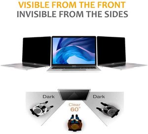 Protector de Pantalla con Filtro de Privacidad Ultrafino Antibacterial Transparente de 13 Pulgadas con Cobertura Total Antideslumbrante y Resistente a la Suciedad - Product Image 3