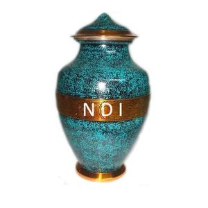 Urnas funerarias con diseño de borde dorado en relieve, suministros funerarios clásicos, urnas de cremación de Metal de latón, urnas de cremación para cenizas de adultos - Product Image 3