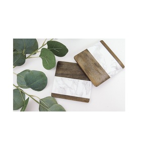 Offre Spéciale meilleure qualité personnaliser sous-verre en marbre noir forme ronde accessoires de cuisine utilisation de verres à vendre - Product Image 2