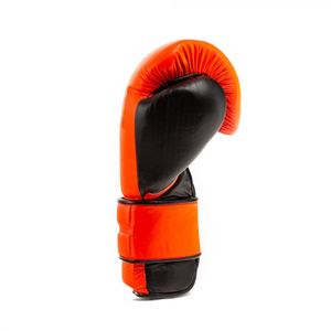 Guantes de boxeo resistentes hechos a medida para adultos, guantes rojos de cuero genuino, patrón de impresión, partidos de entrenamiento profesional, PU - Product Image 3