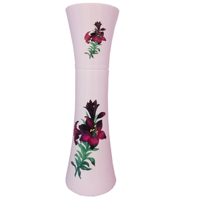 Printed Flower and Leaves Wooden Vase - Product Image 3