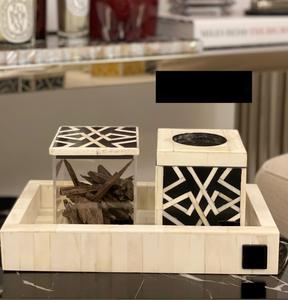 Islamic Mother of Pearl Inlay Bone Inlay Bakhoor Burner Tray <b>Box</b> Bakhoor Mabkhara Decorative <b>Incense</b> Burner Durable Medkhan - Product Image 2