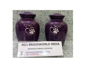 Urna Funeraria de Aluminio Estilo Americano Color Morado para Mascotas y Adultos - Artículos Funerarios para Celebración de la Vida - Product Image 1