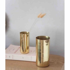 Vase à fleurs et pièces centrales en laiton, poli de haute qualité, brillant, pour vente de taille personnalisée - Product Image 2