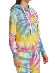 Nouvelle vente directe d'usine femmes meilleure qualité Tie Dye sweats à capuche imprimés respirant à manches longues à capuche - Product Image 4